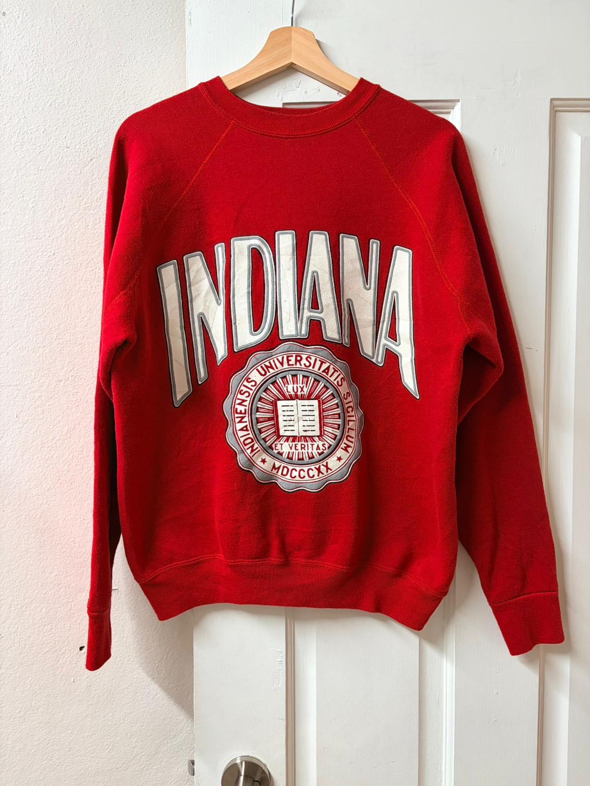 Vintage Indiana Red Crewneck Jumper - Made in USA [M]