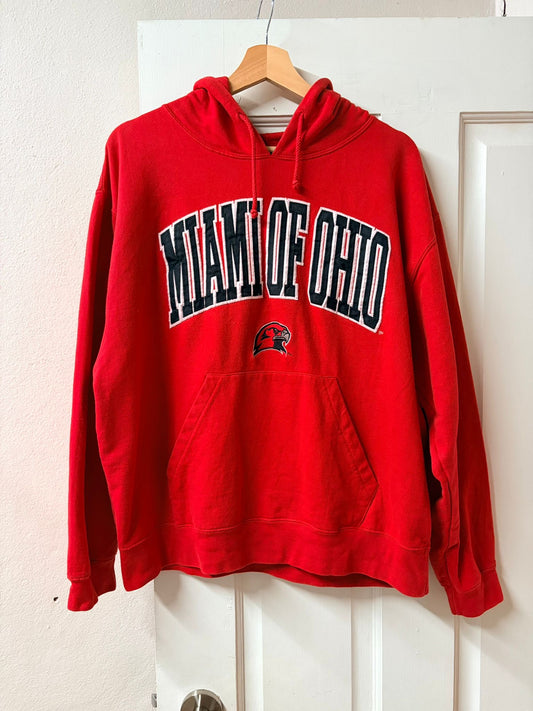 Miami of Ohio Red Pullover Hoodie [L]