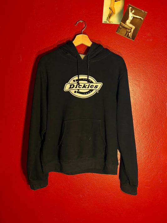 Dickies Girl Black Logo Sleeve Hoodie [L]