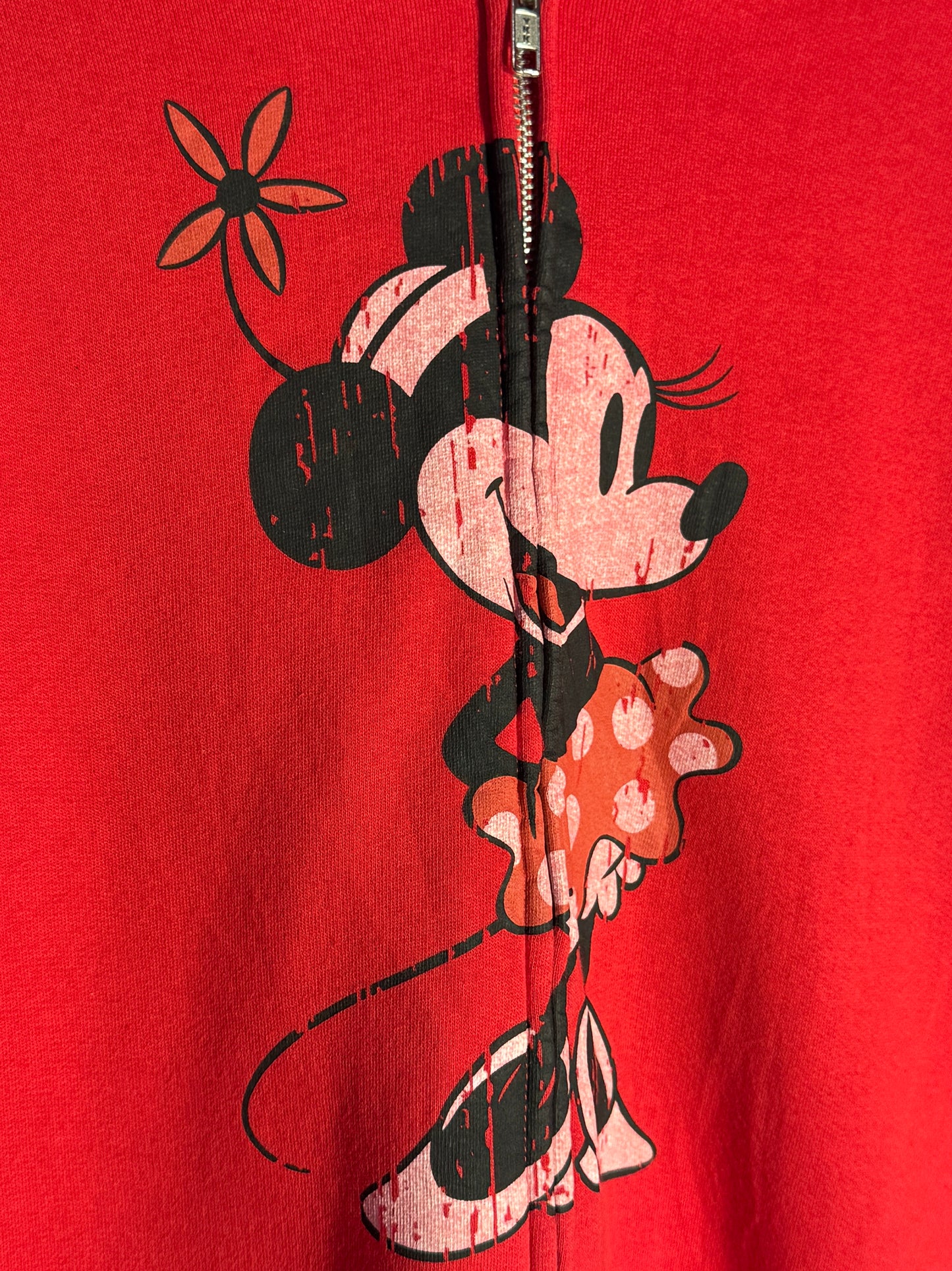 Red Disney Zip Up Hoodie [M]