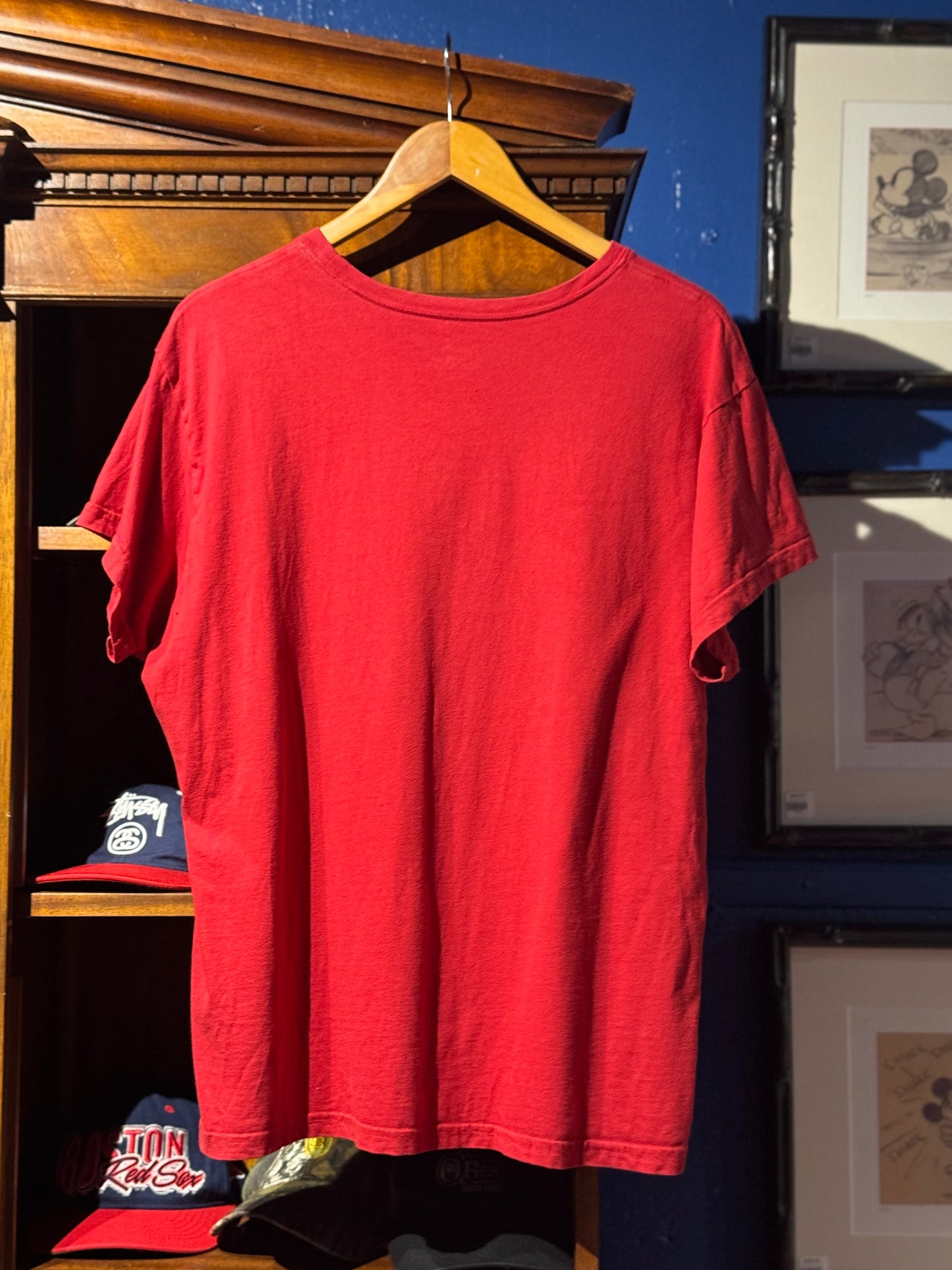 Minnie 'It's All About Me' Red Cotton Disney Tee [L]