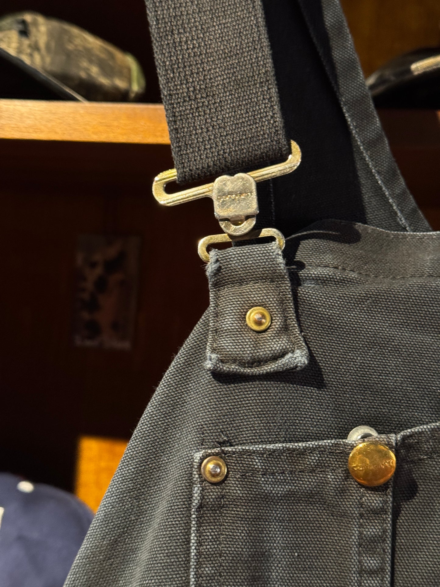 Vintage Carhartt Black Duck Canvas Overalls – Made in Mexico (46 x 32)