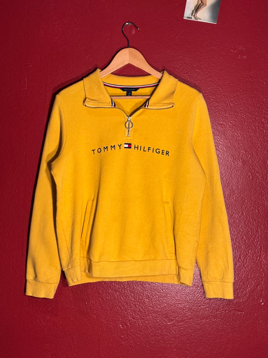 Tommy Hilfiger Quarter Zip Sweatshirt - M (AU M)