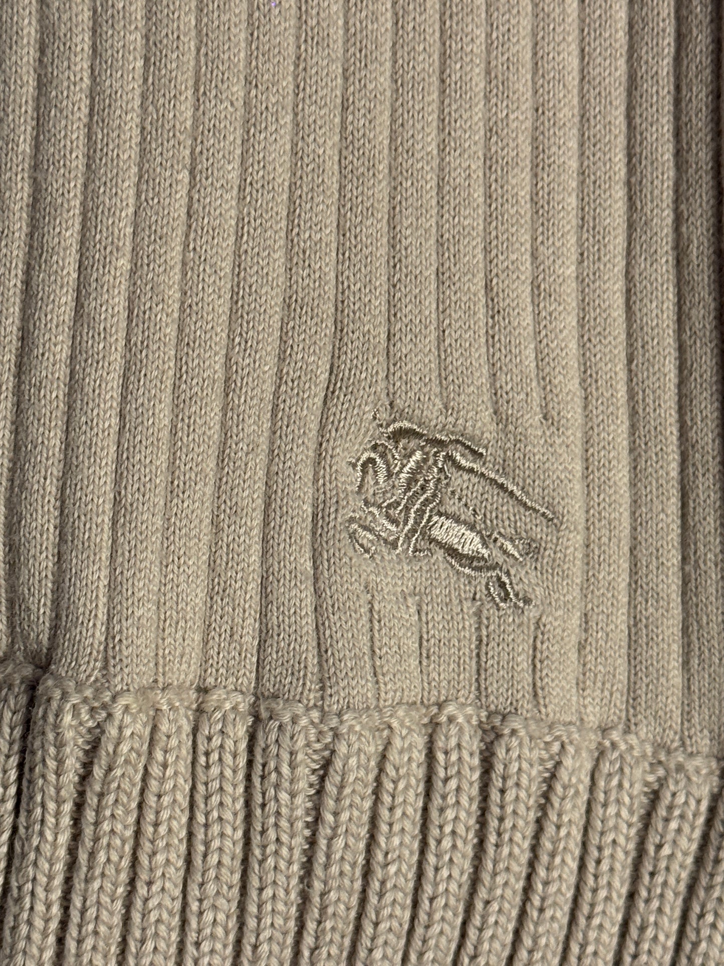 Vintage Burberry Rib Knit Lace-Up Sweater - Size 2 (AU 8)
