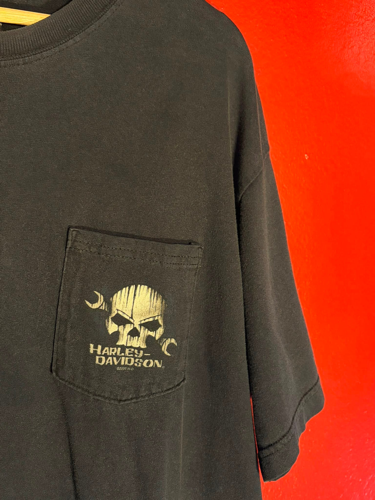 Harley-Davidson Pocket Skull T-Shirt - 2008 [L]