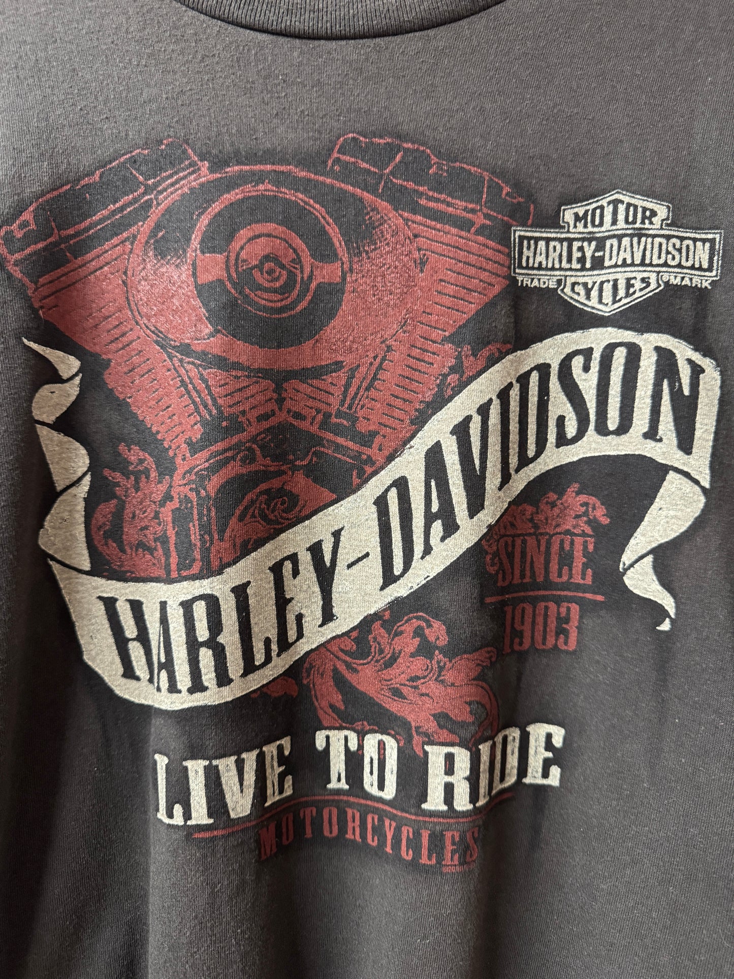 Harley Davidson Laconia New Hampshire Graphic T Shirt [2XL]