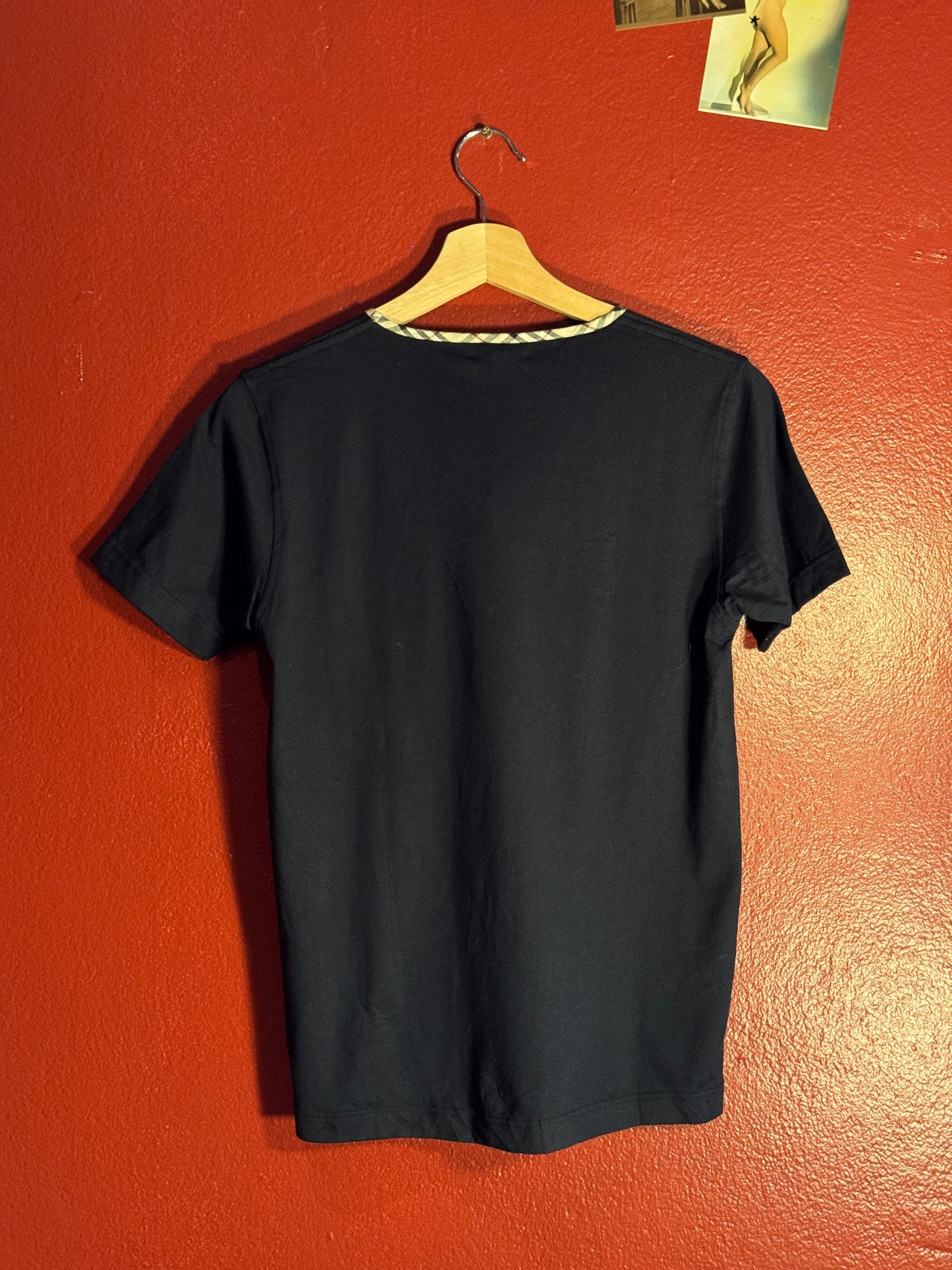 Burberry London Nova Check Trim Tee - S (AU 8-10)