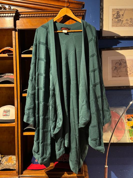 Vintage Jaguar Tricot Wool Poncho