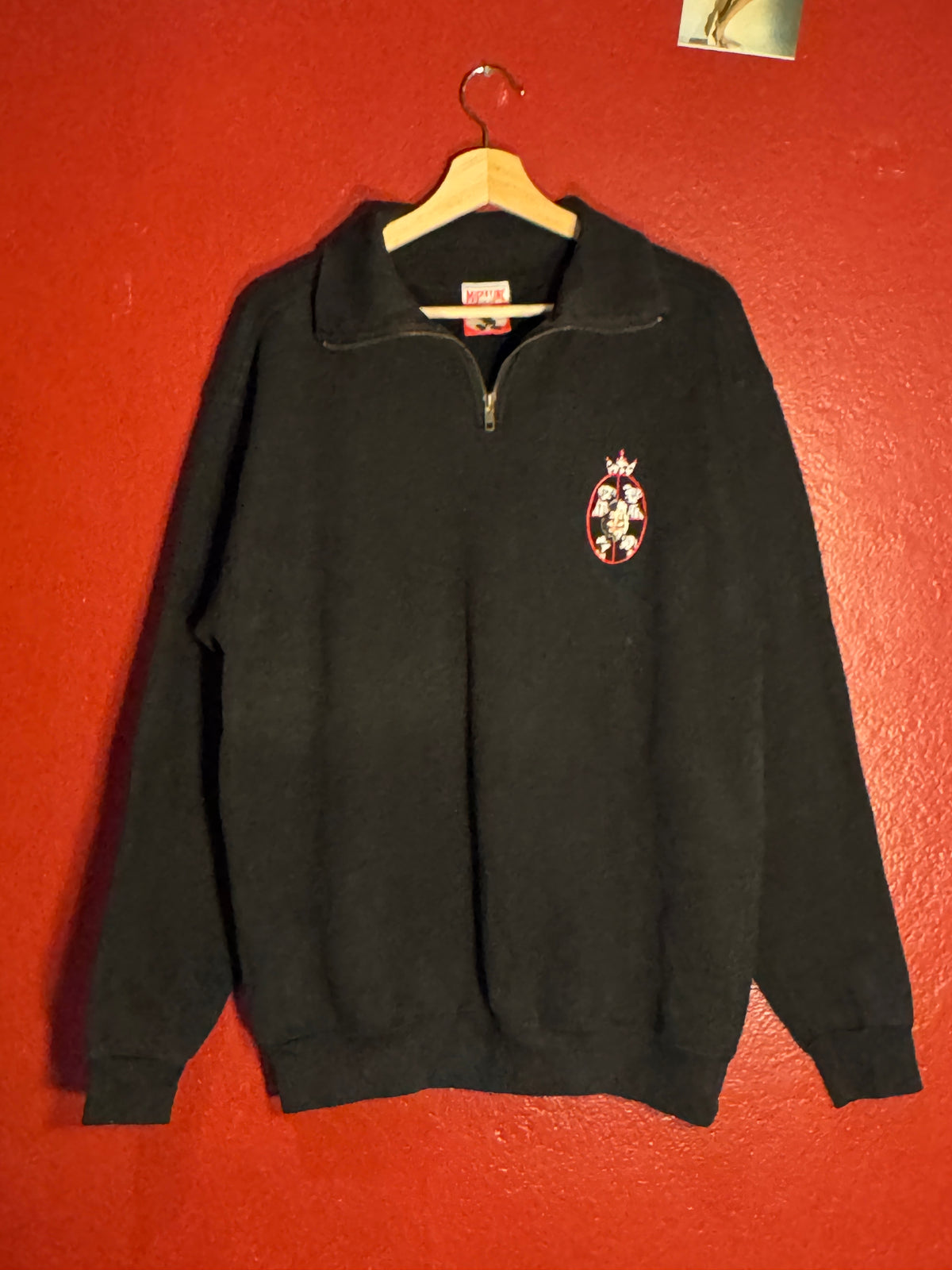 Vintage Disney 101 Dalmatians Quarter Zip Sweatshirt - L (AU L)
