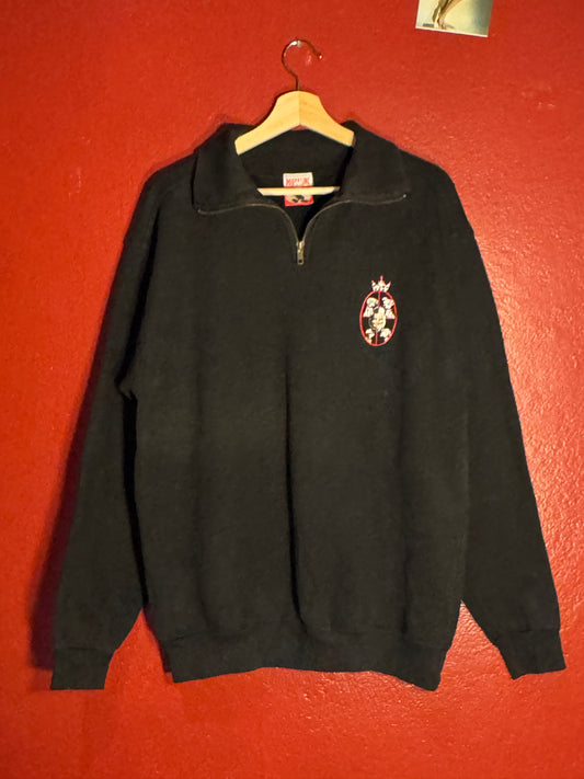 Vintage Disney 101 Dalmatians Quarter Zip Sweatshirt - L (AU L)