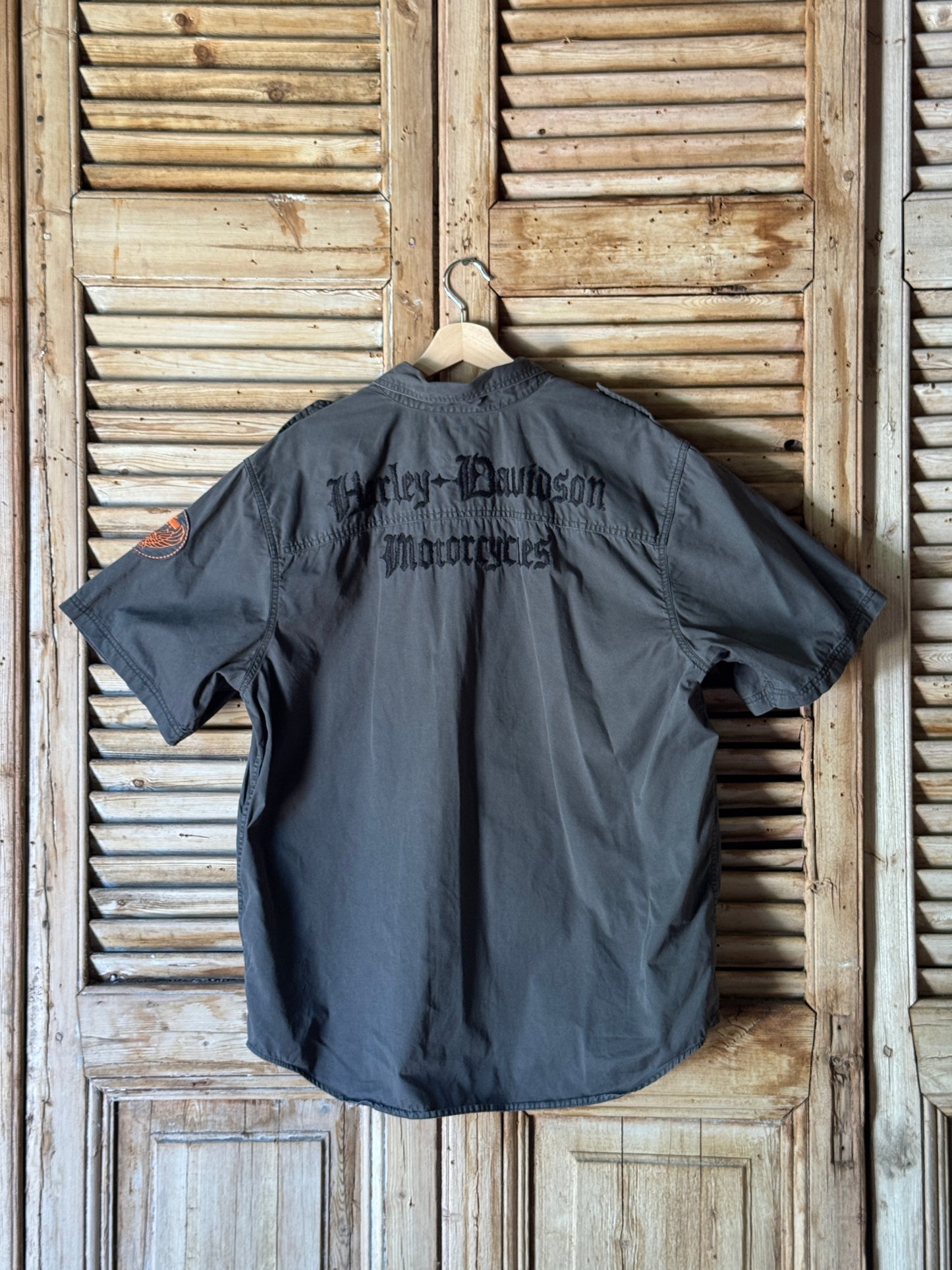 Vintage Harley Davidson Grey Short Sleeve Shirt – XL