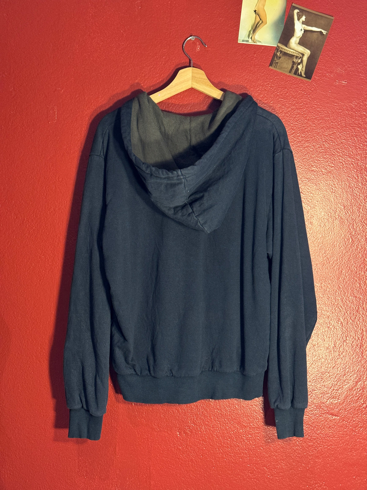 Vintage Dickies Embroidered Full Zip Hoodie (M)