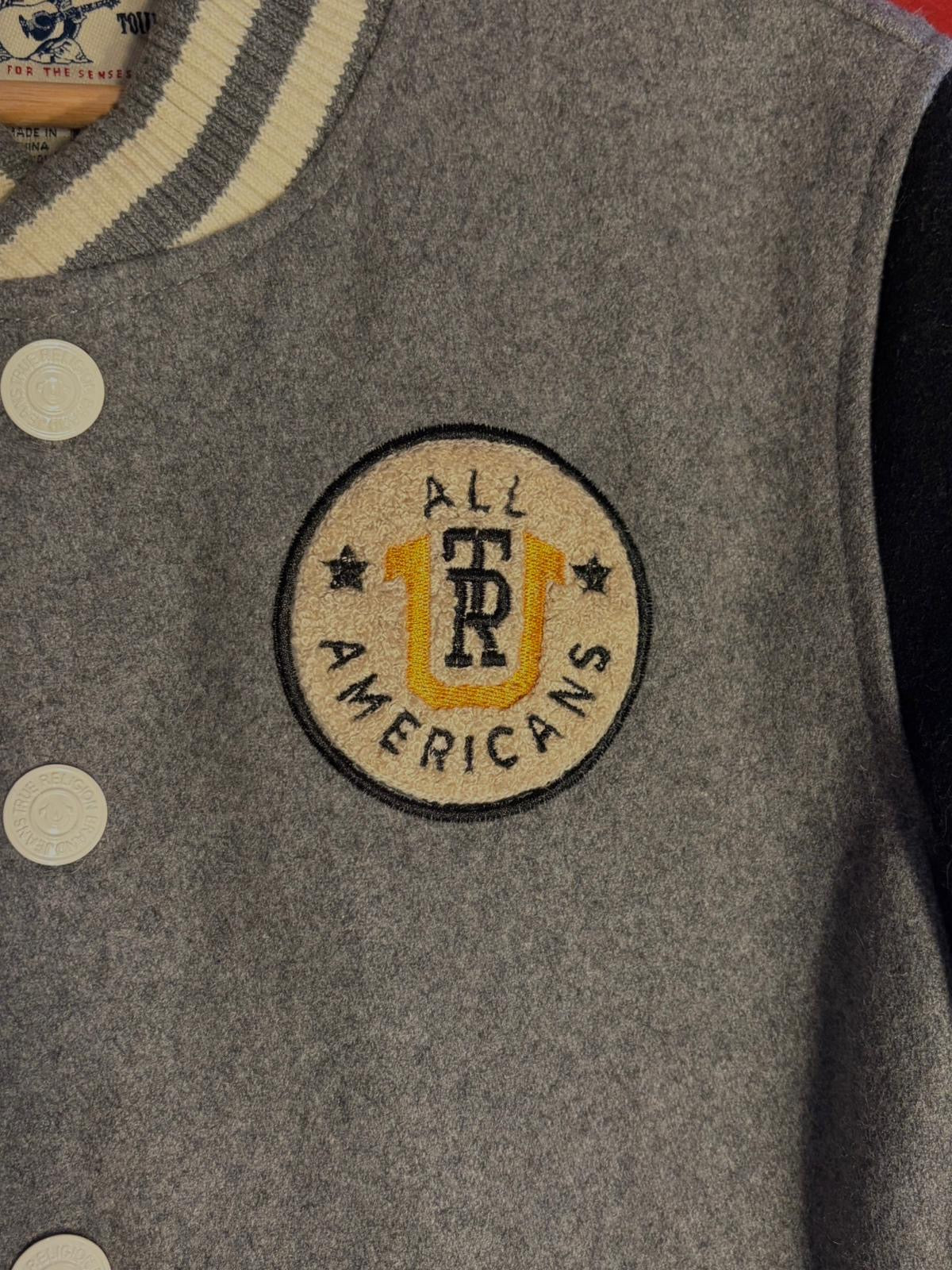 Vintage Y2K True Religion Varsity Jacket [L]