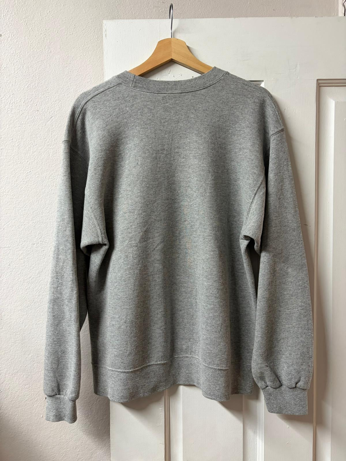 NAVY Grey Crewneck Jumper [M]