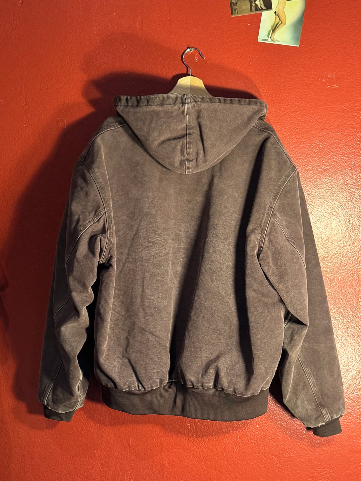 Vintage Carhartt Quilted Hooded Work Jacket - 2XL (AU 2XL)