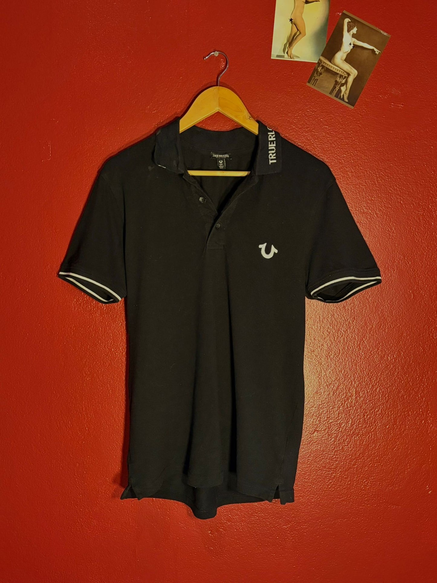True Religion Horseshoe Logo Polo Shirt [S]