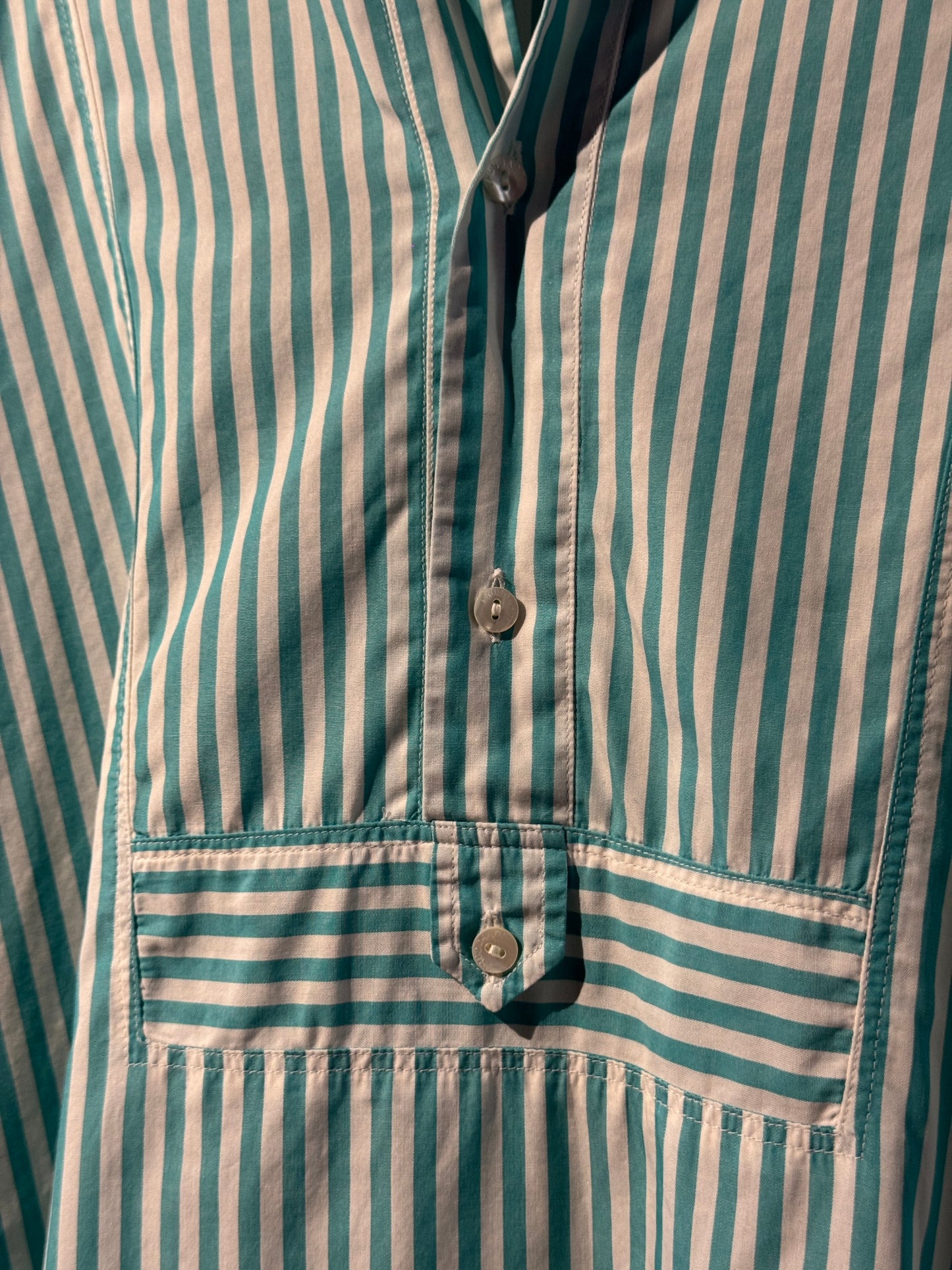 Vintage Trussardi Striped Short Sleeve Pullover Shirt