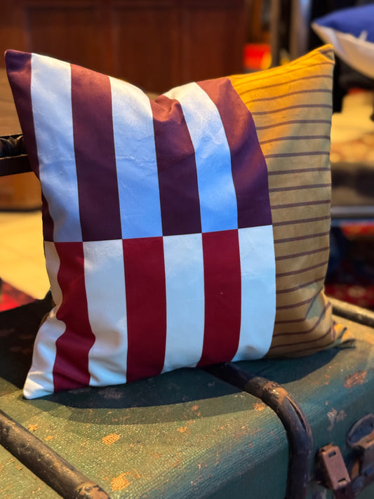 Velvet Geometric Cushion 45x45cm