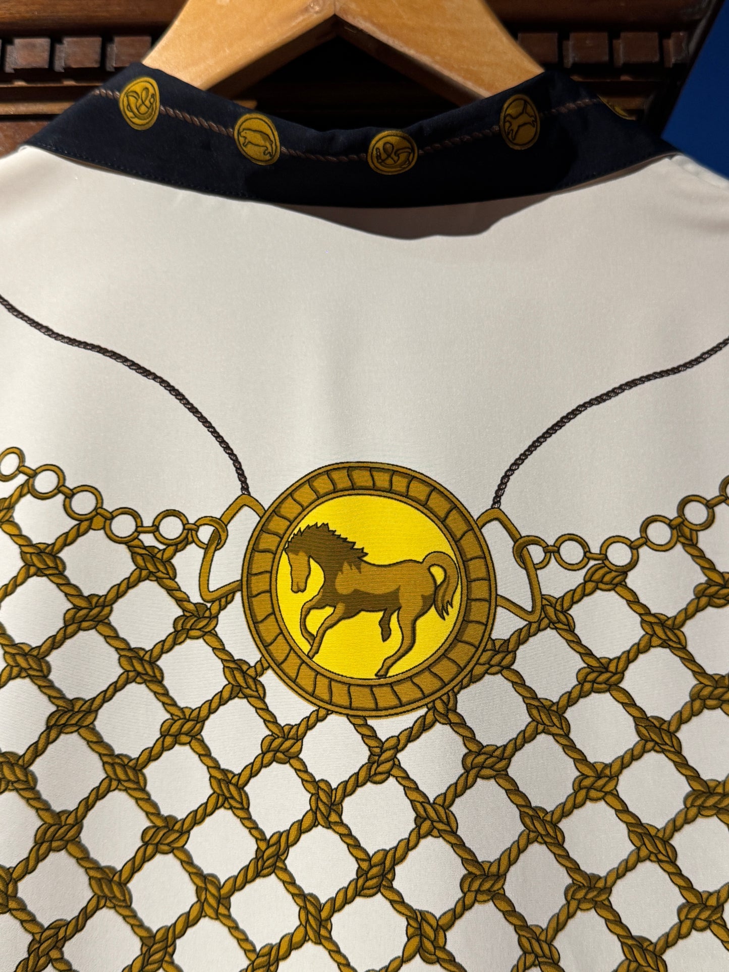 Vintage Gianfranco Ferré Chain Print Blouse