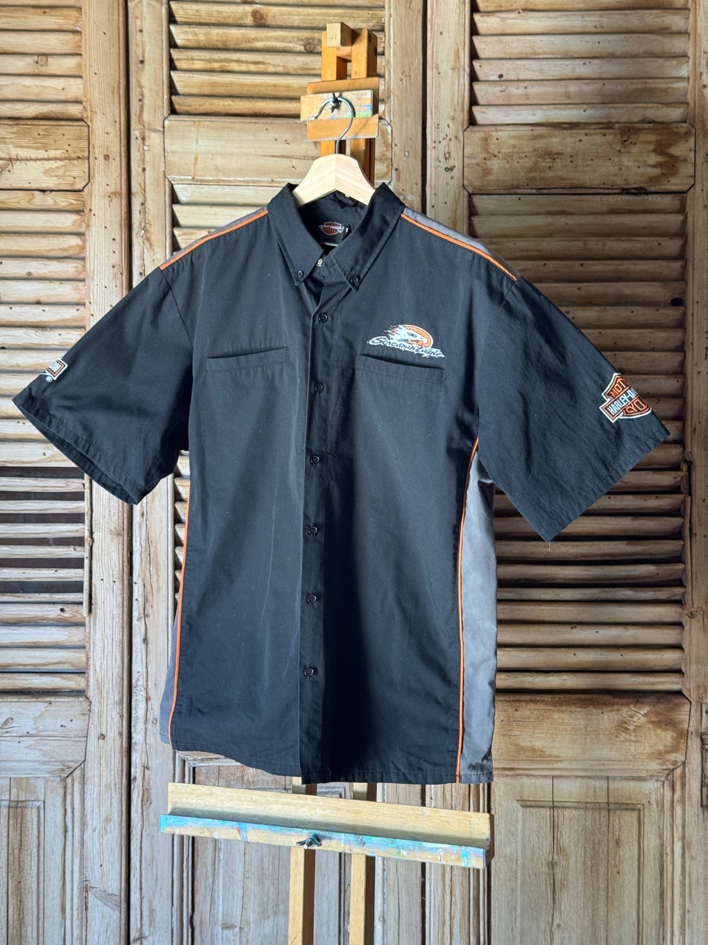 Vintage Harley Davidson Screamin Eagle Shirt - M