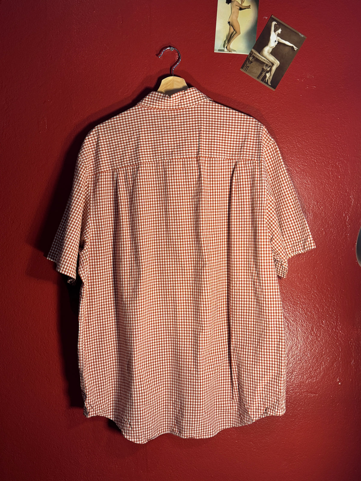 Timberland Gingham Short-Sleeve Shirt [XL]