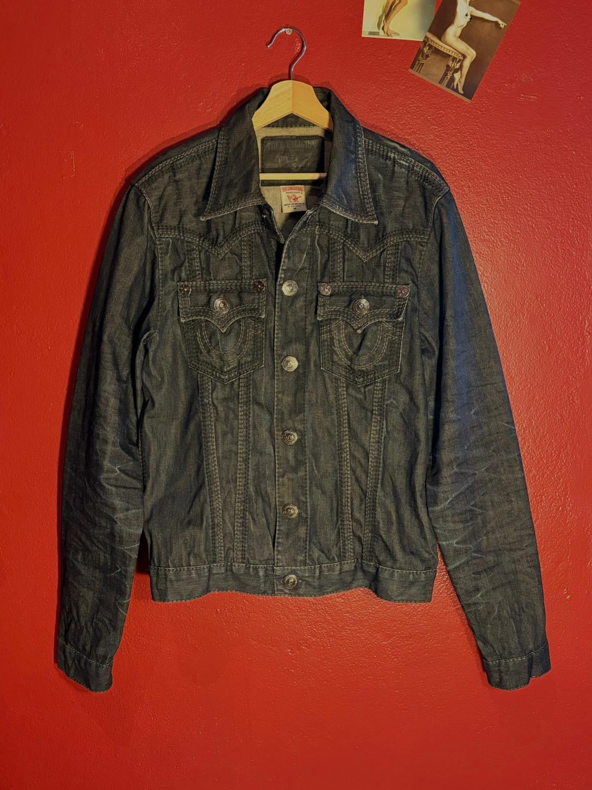 Vintage Y2K True Religion Jimmy Big QT Denim Jacket [M]