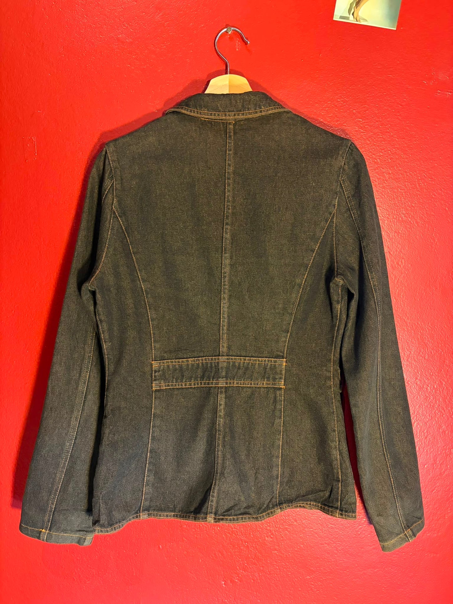 Vintage Dark Wash Denim Blazer - M (AU 10-12)