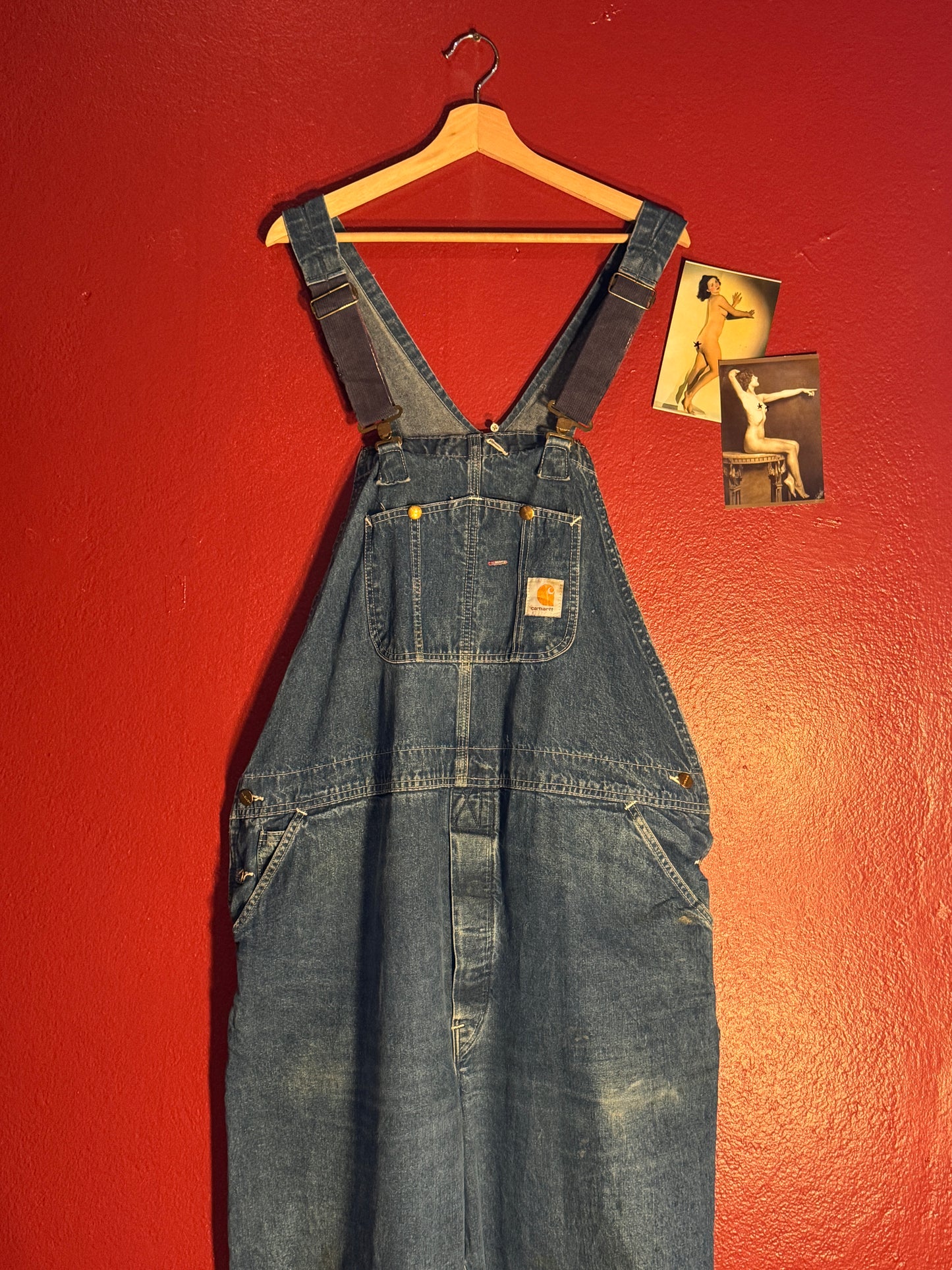 Vintage Carhartt Denim Bib Overalls