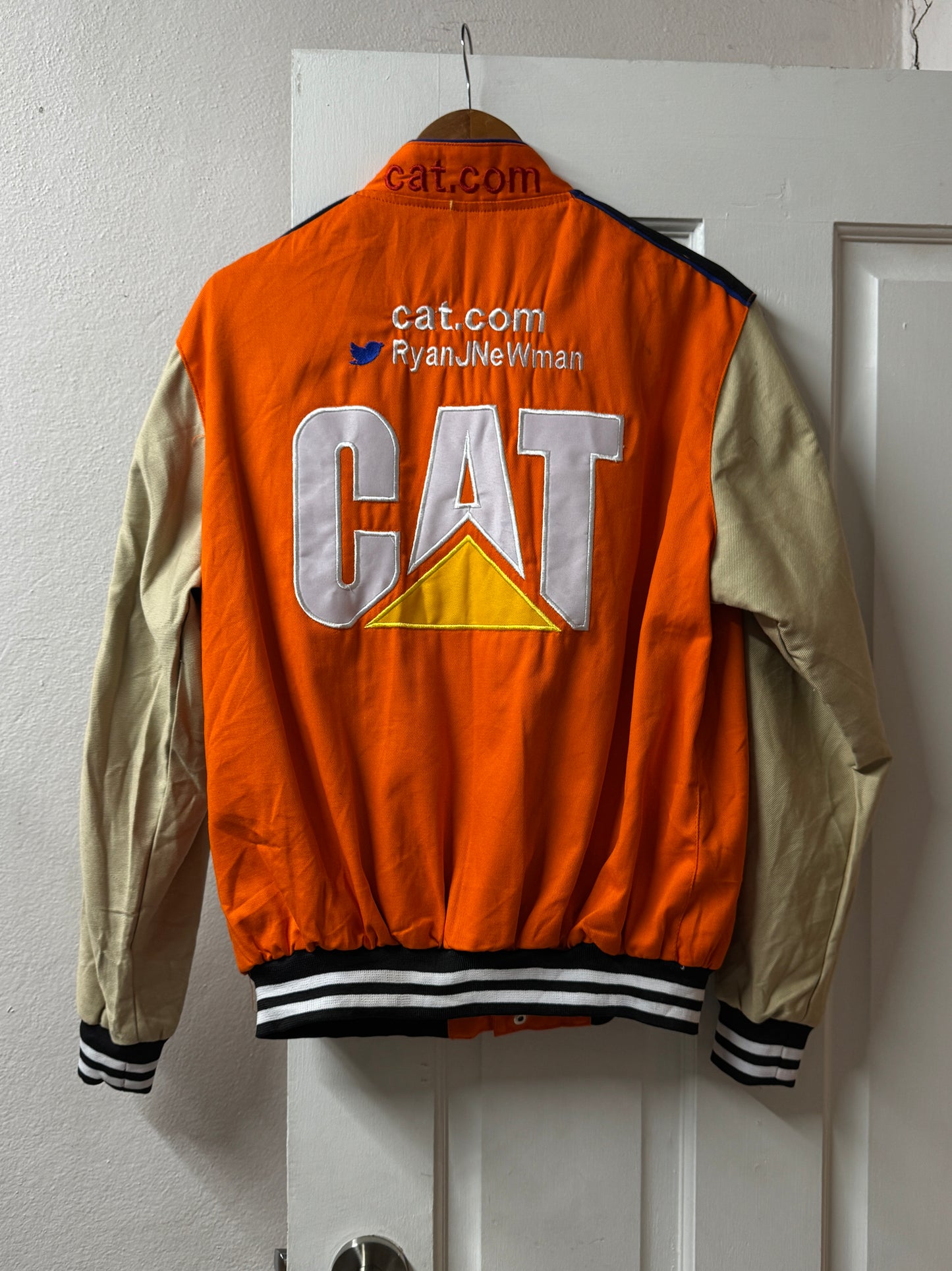 Cat Racing Nascar Jacket Reworked Caterpillar Style [L]