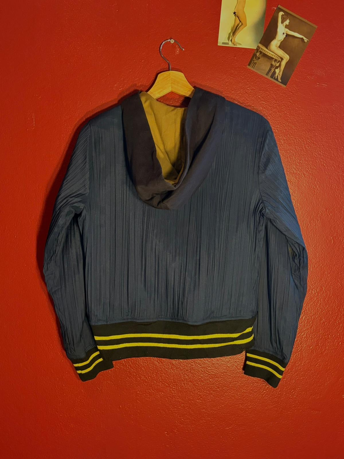 True Religion Navy Hooded Zip Jacket [XS]