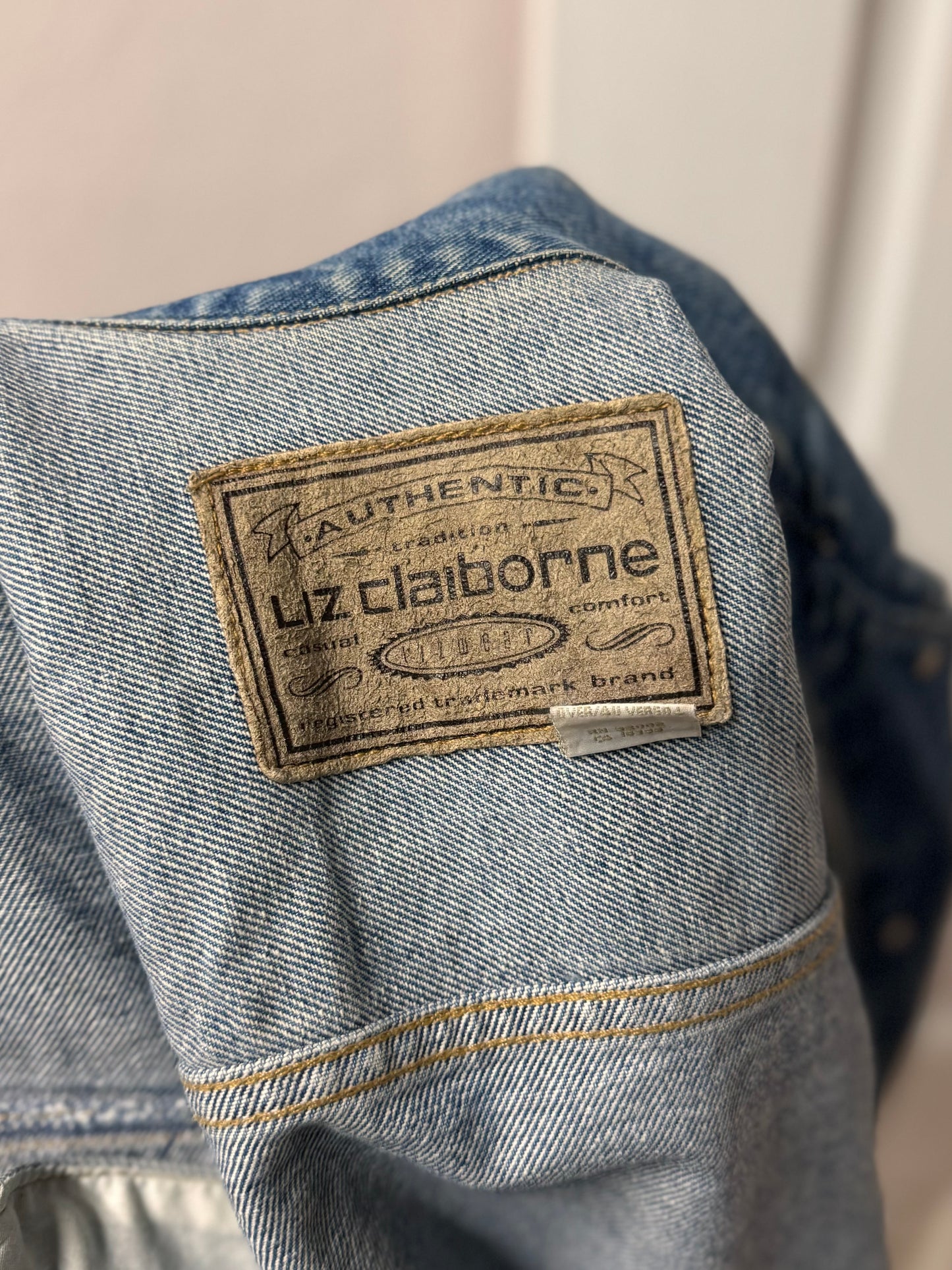 Vintage 90s Liz Claiborne Denim Jacket [S]