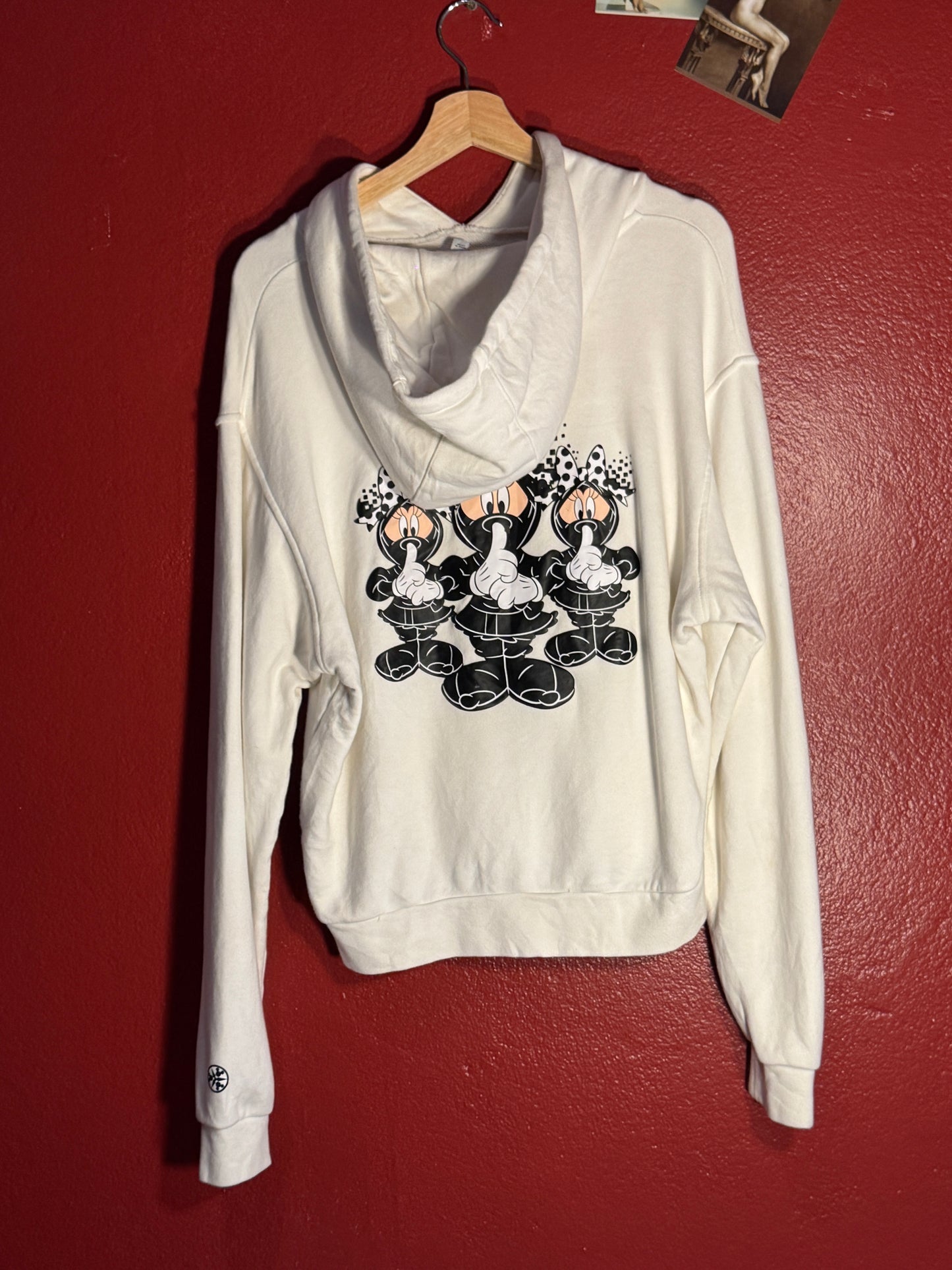 White Adidas x Disney Hoodie [M]
