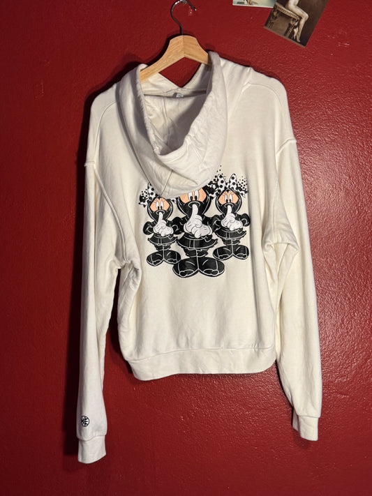 White Adidas x Disney Hoodie [M]