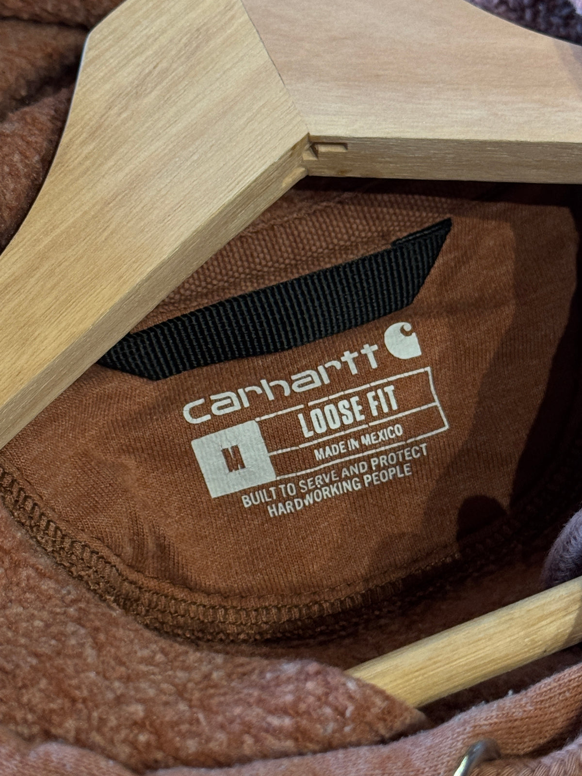 Vintage Carhartt Loose Fit Sleeve Logo Hoodie (M)