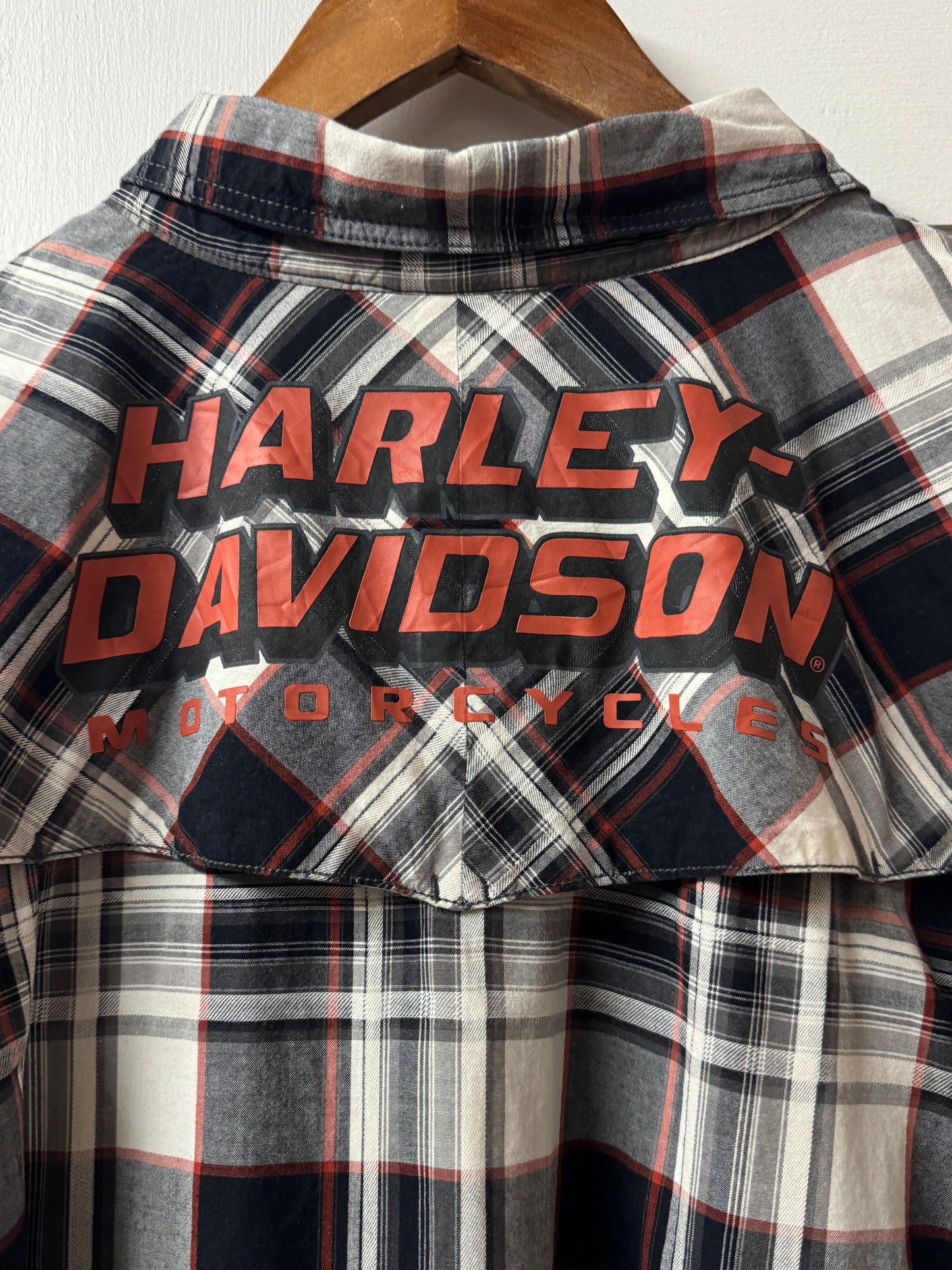 Vintage Harley Davidson Plaid Motorclothes Shirt [2XL]