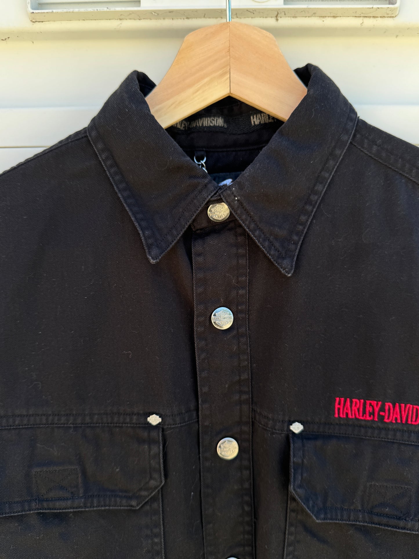 Vintage Harley Davidson black short sleeve shirt - S