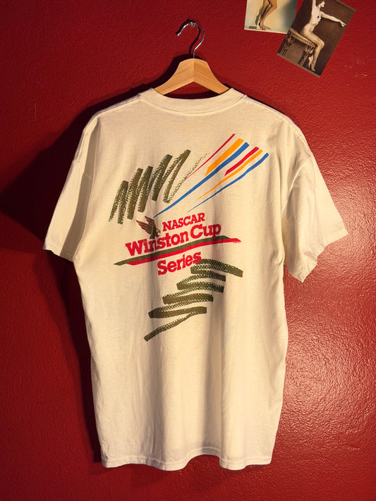 Vintage 1990s NASCAR Winston Cup White Tee [M/L]