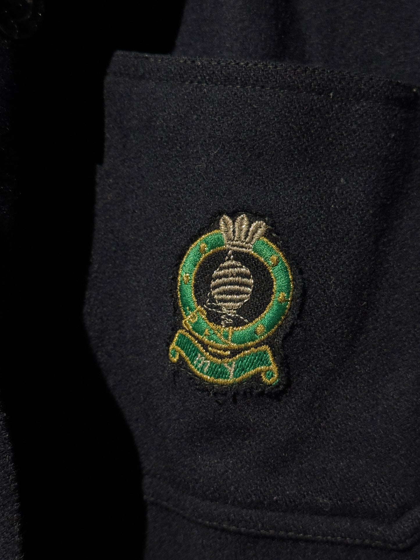 Vintage Italian Navy Wool Yachting Jacket