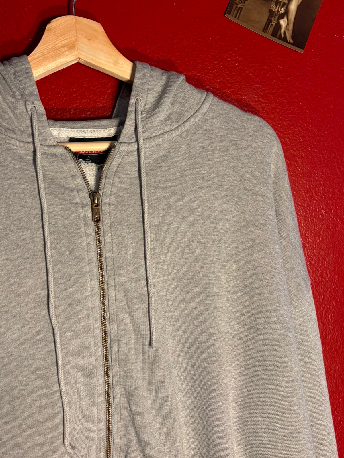 Vintage Dickies Grey Zip Hoodie [XL]