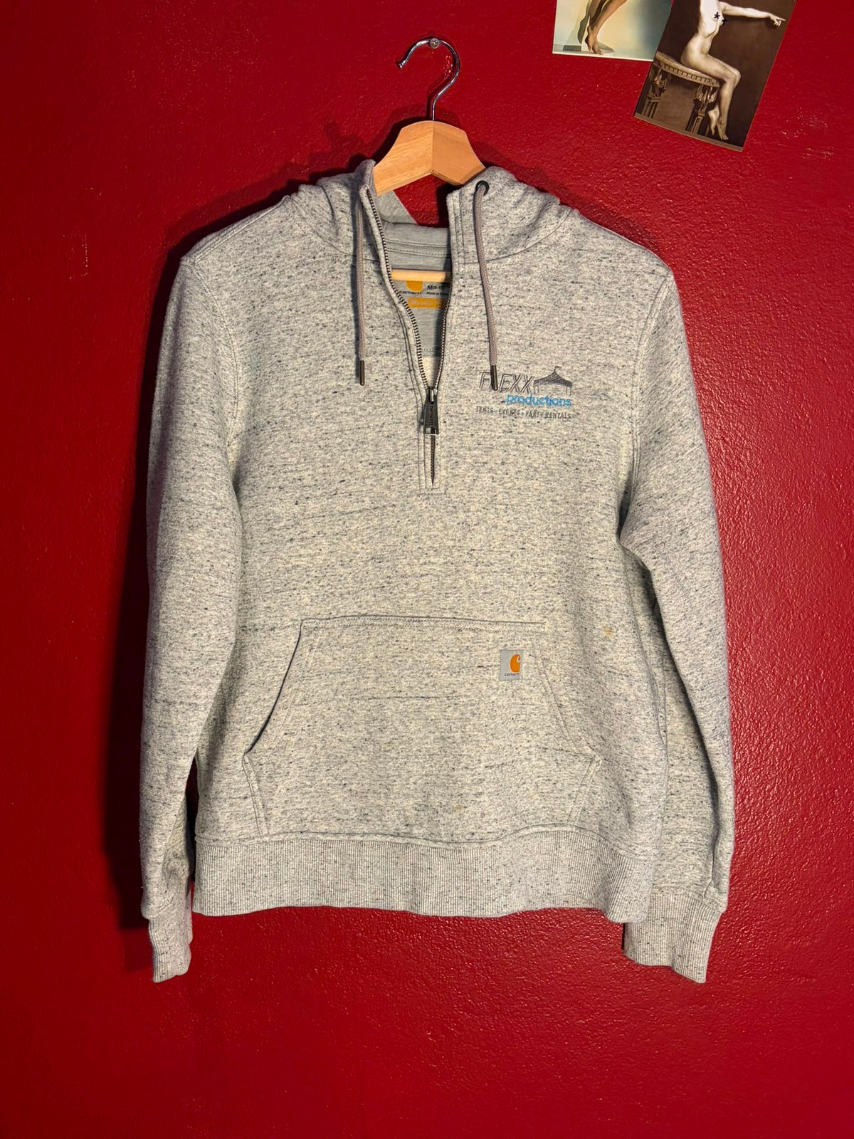Carhartt Relaxed Fit Quarter Zip Hoodie (M)