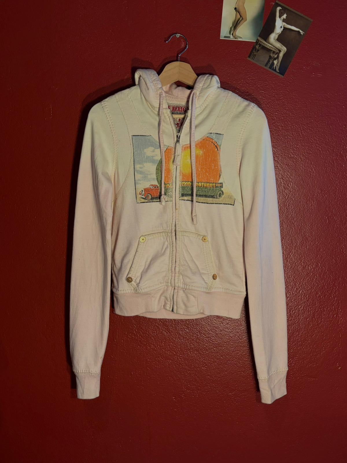 Vintage Y2K True Religion Allman Brothers Big T Zip Hoodie [S]