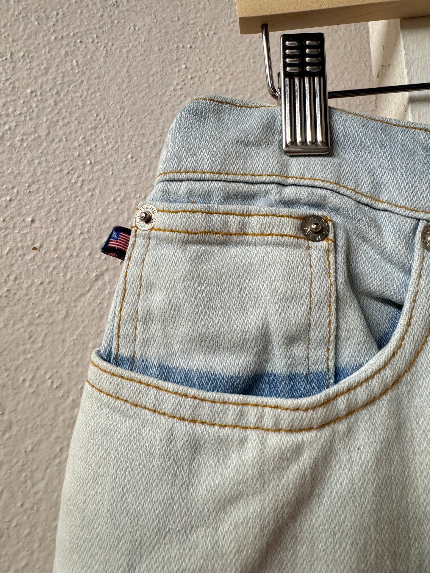 POLO Ralph Lauren Acid Wash Denim Skirt [AU 12]