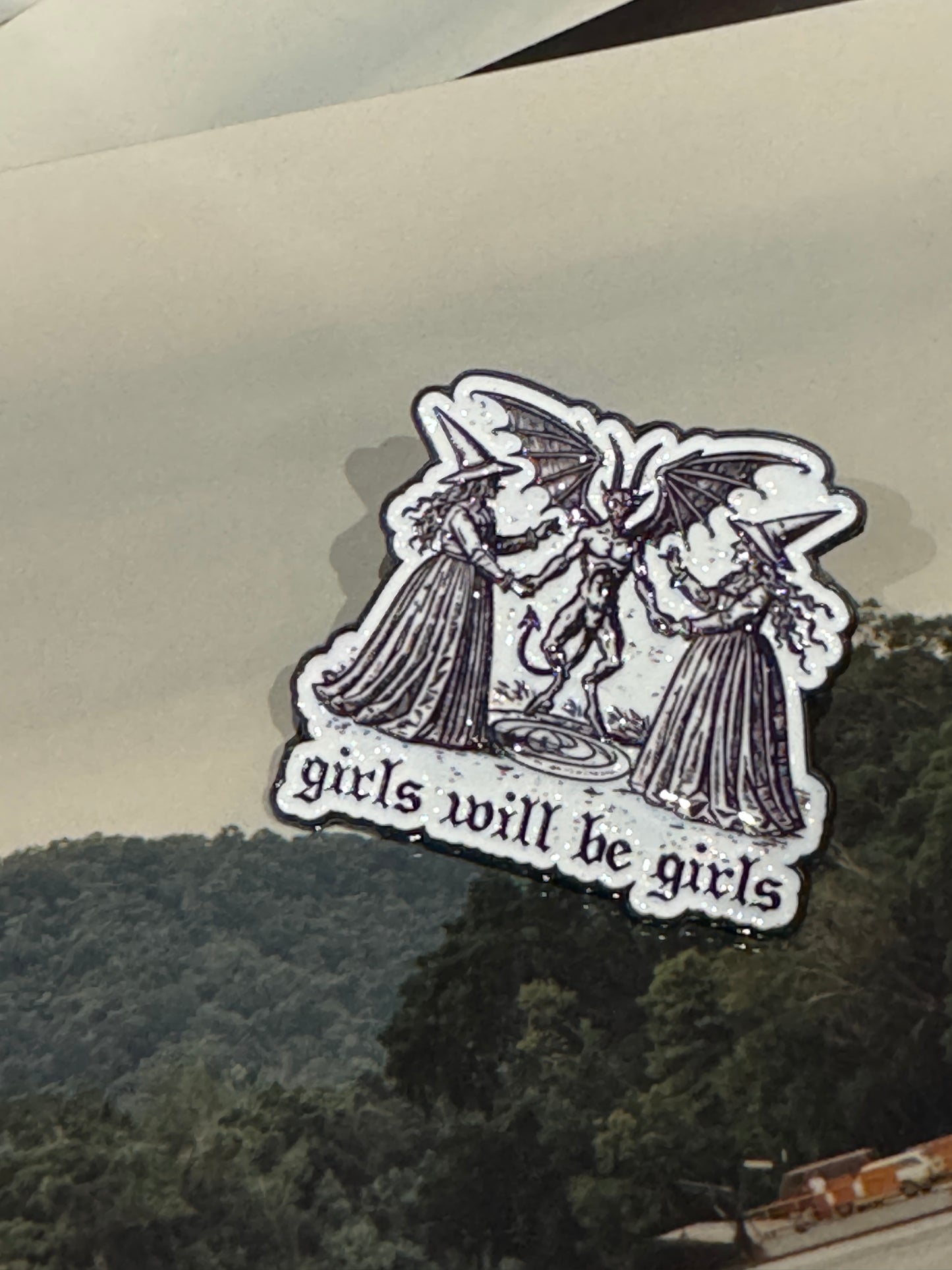 “Girls Will Be Girls” Enamel Pin