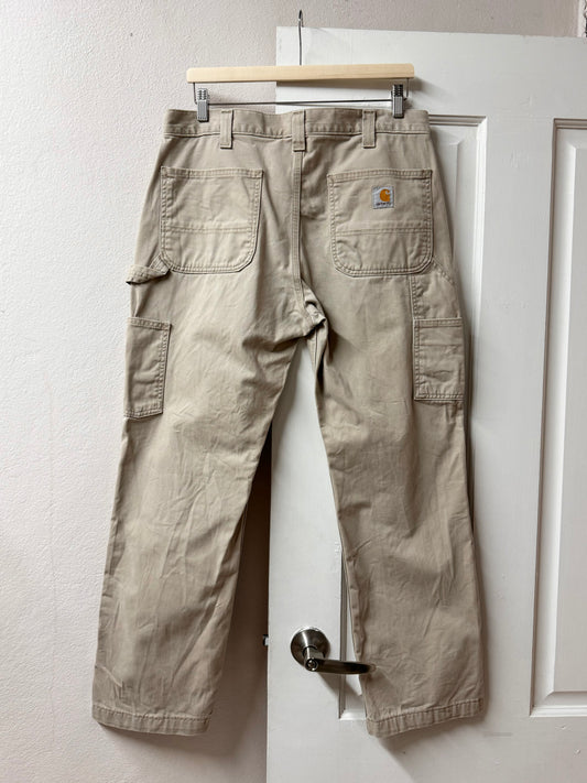 Cream Carhartt Jeans [34"]
