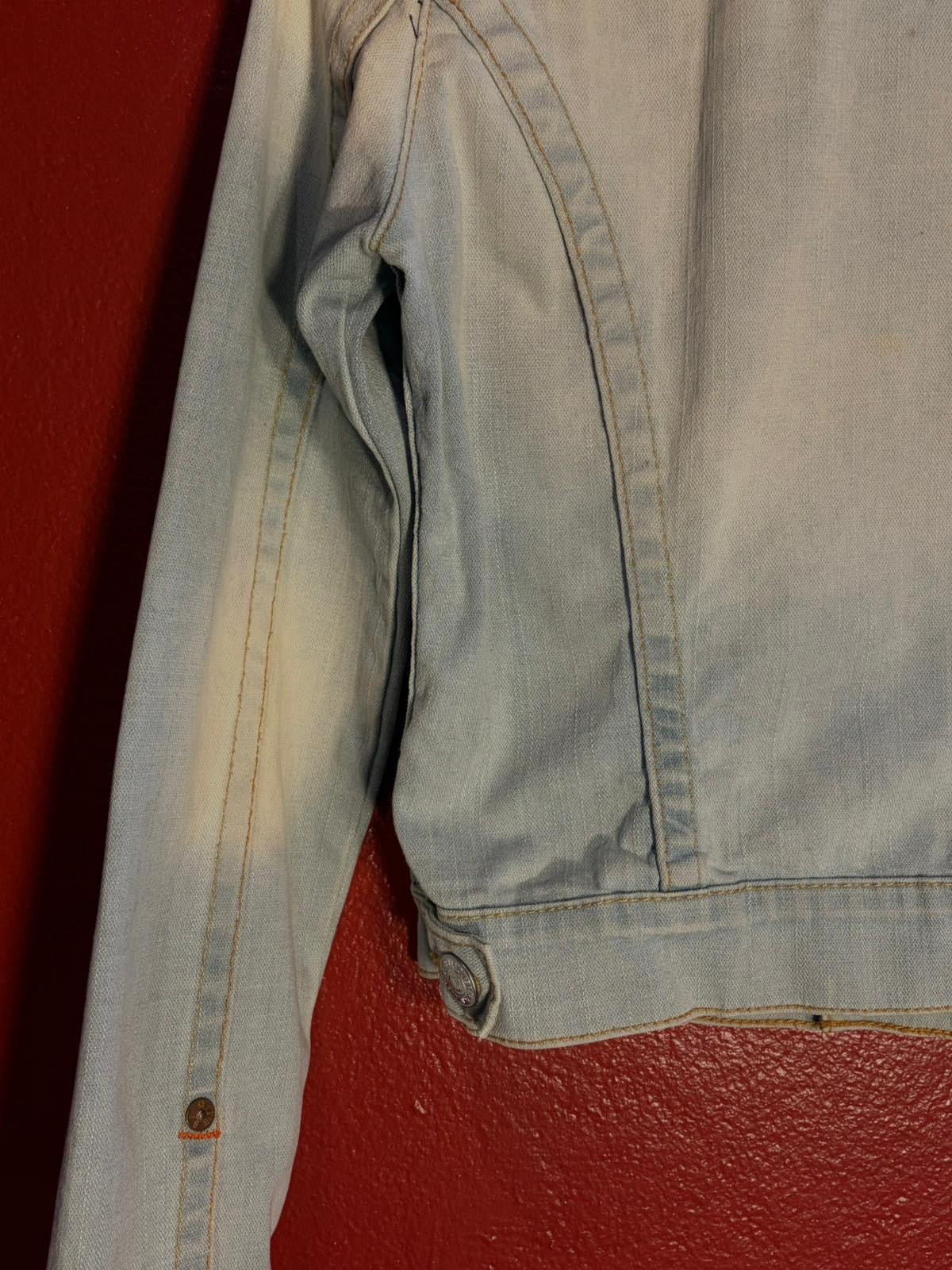 Vintage Y2K True Religion Emily Light Wash Denim Jacket [S]