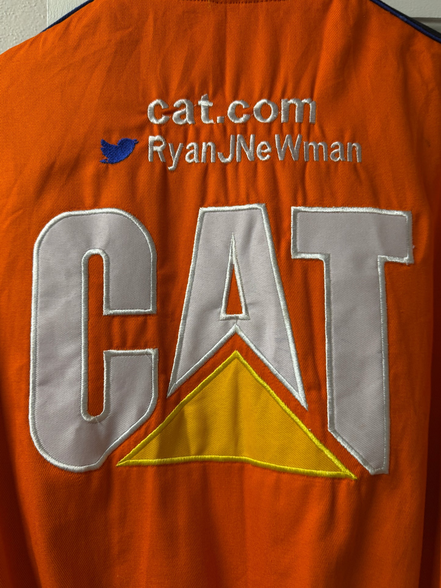 Cat Racing Nascar Jacket Reworked Caterpillar Style [L]