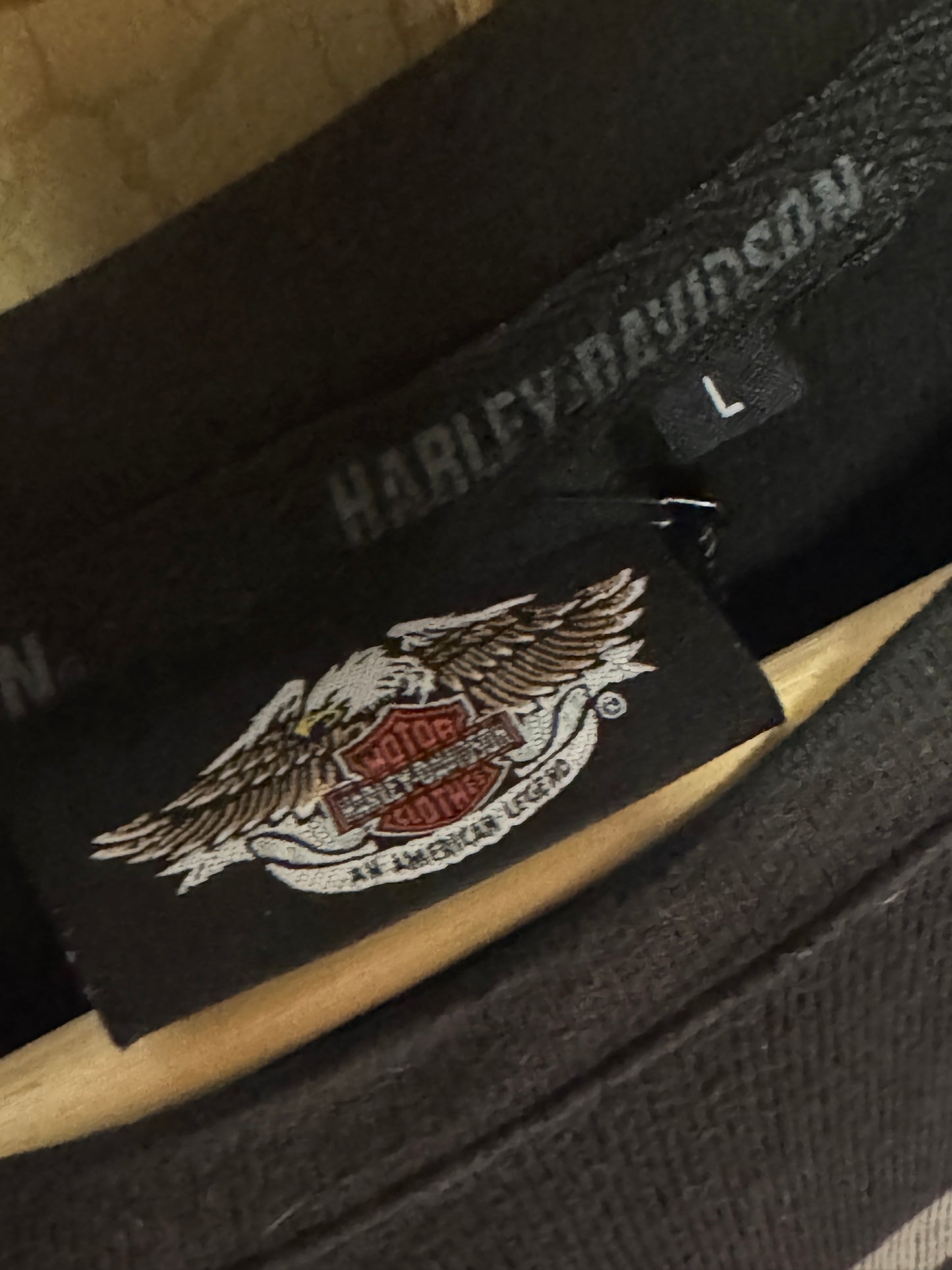 Vintage Harley Davidson Embroidered Crewneck Sweater [L]