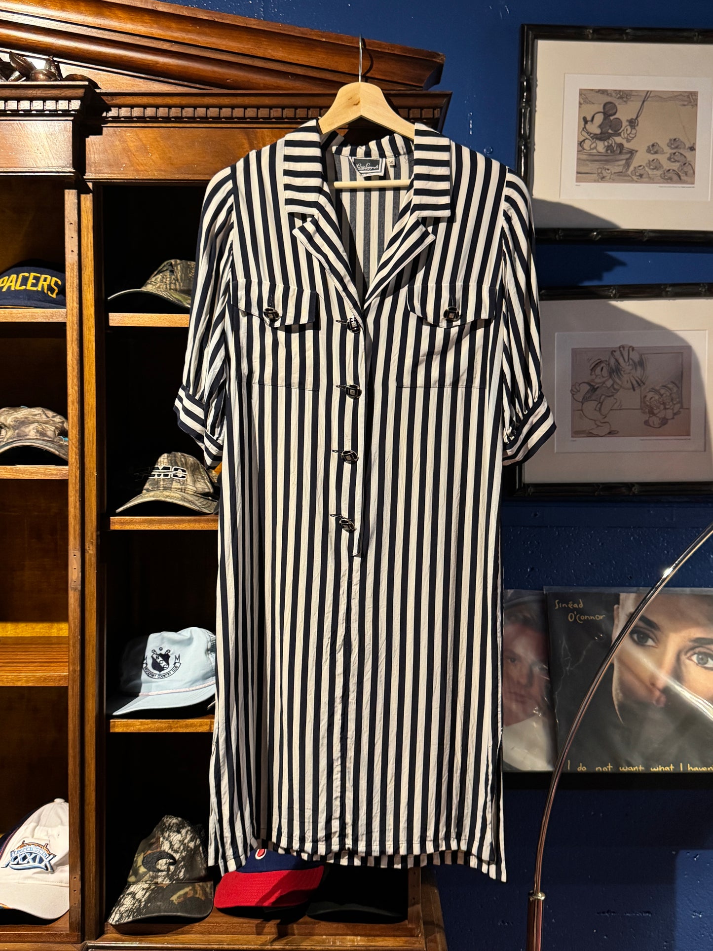 Vintage Luisa Spagnoli Stripe Shirt Dress