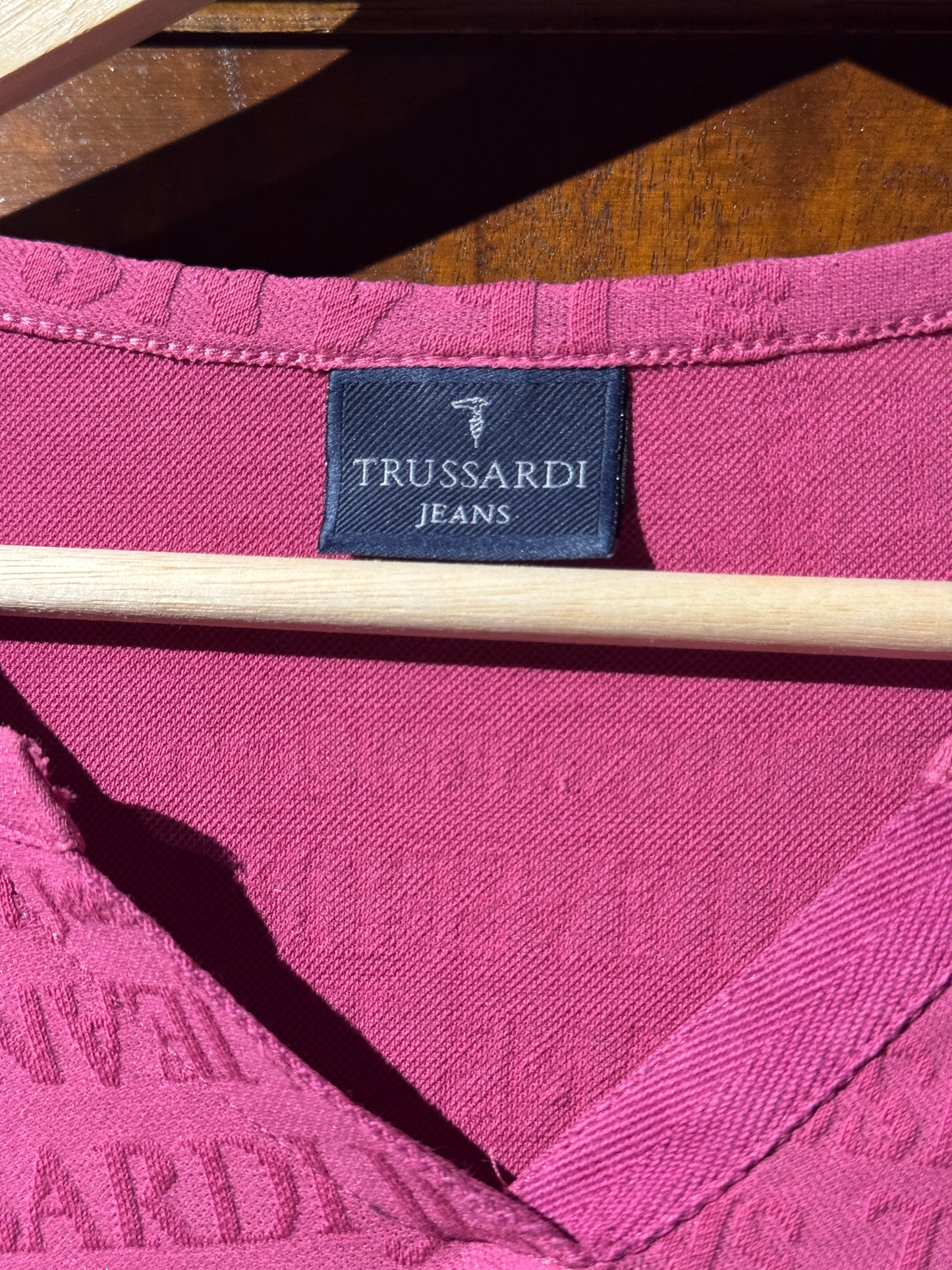Vintage Trussardi Jeans Logo Stretch Top