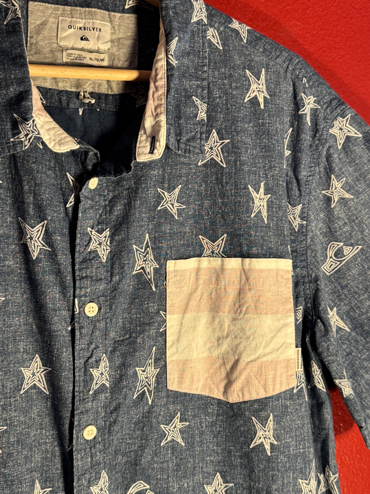 Quiksilver Star Print Short Sleeve Shirt [XL]